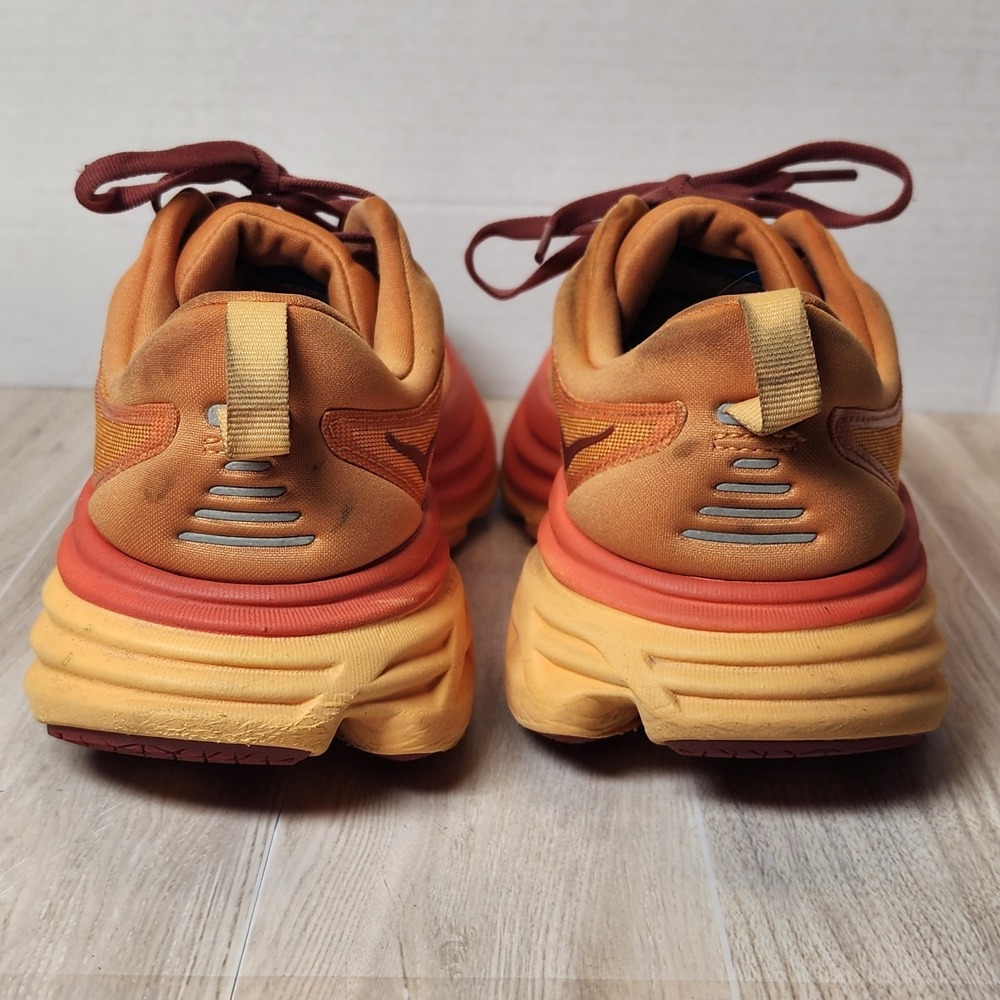 Hoka Womens W Bondi 8 Running Shoes size 9.5 Orange Sneakers (see pics) - Picture 5 of 15